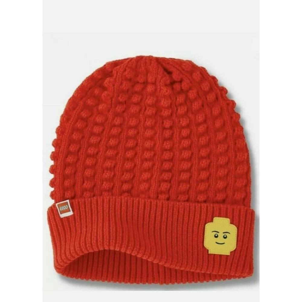 Adult LEGO Minifigure Patch Beanie Hat - LEGO® Collection x Target Red
